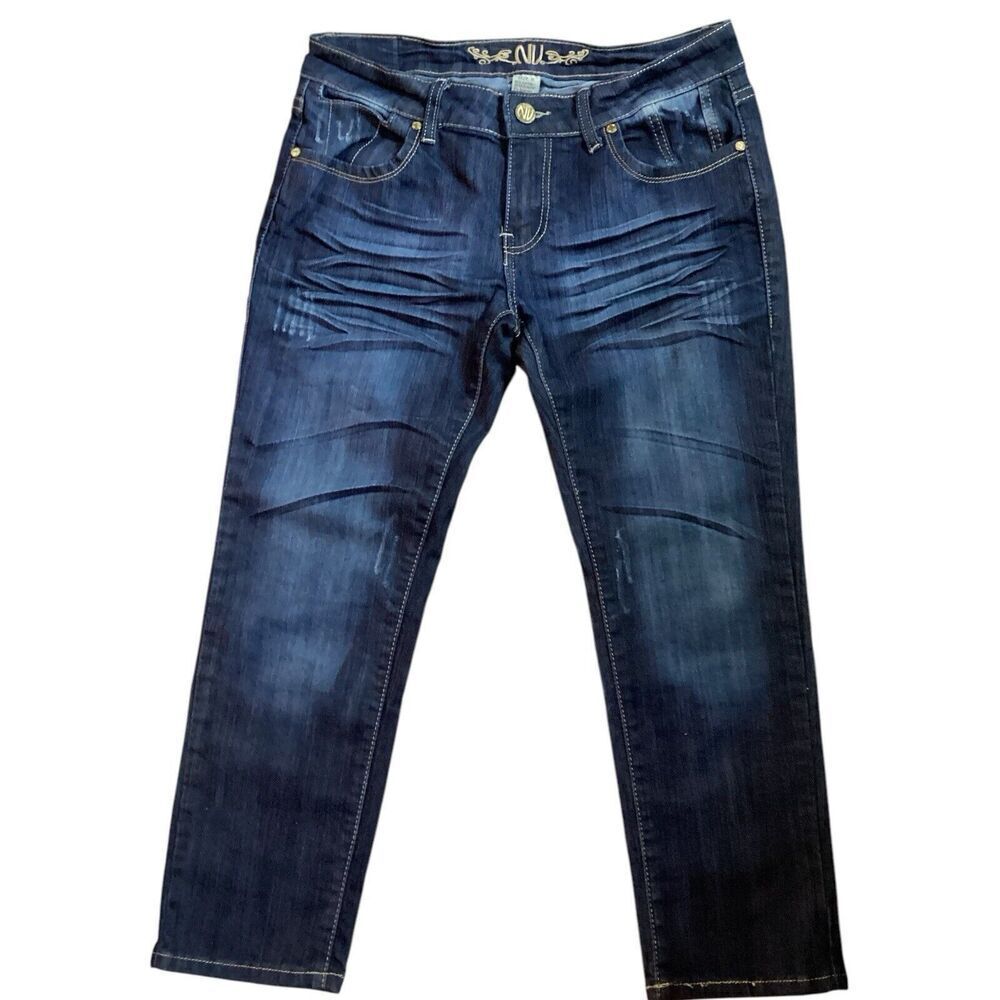 NV Women’s Jeans Capri Skinny Crop Distressed Size 11 - Picture 2 of 10